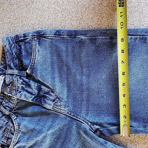 Zara High Waist Frayed Hem Jeans Size 24 - Picture 12 of 12
